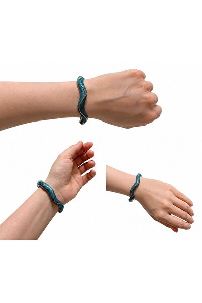 GK LUXURY & FASHION Mineli Colorful Steel Bracelet Clamp Bracelet Resistant t...