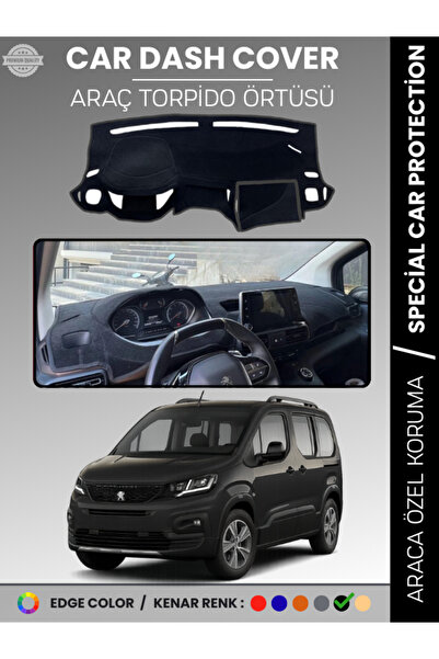 COLONY PEUGEOT RİFTER (2018-2025) Torpido Örtüsü Ön Göğüs Koruma Torpido Koru...