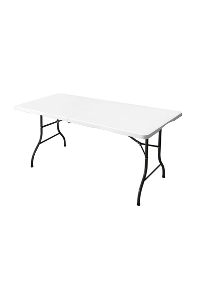 Target Home Τραπέζι Catering-180 βαλίτσα πτυσσόμενο επιφάνεια HDPE άσπρο 180x...
