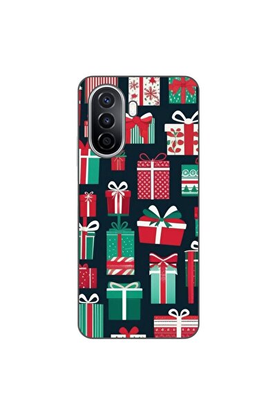 OEM Θήκη συμβατή με Huawei Nova Y70 από σιλικόνη gel TPU με σχέδιο Χριστουγεν...