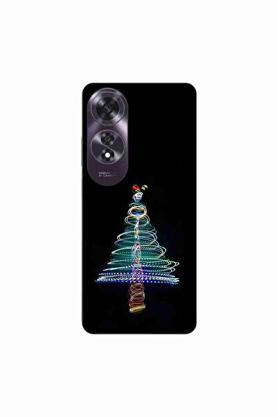 OEM Husa compatibila cu Oppo A60 4G Silicon Gel Tpu Model Craciun Brad Neon