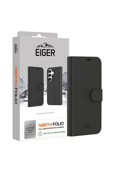 EIGER Husa North Folio Case Samsung Galaxy S24 Plus Negru