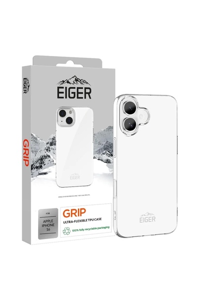 EIGER Husa Grip iPhone 16 Clear