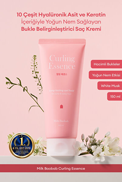 Milk Baobab Hyalüronik Asit & Keratin İçeren Bukle Belirginleştirici Saç Krem...