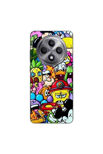 OEM Husa compatibila cu Oppo Reno12 FS Silicon Gel Tpu Model Pop Art Cartoons