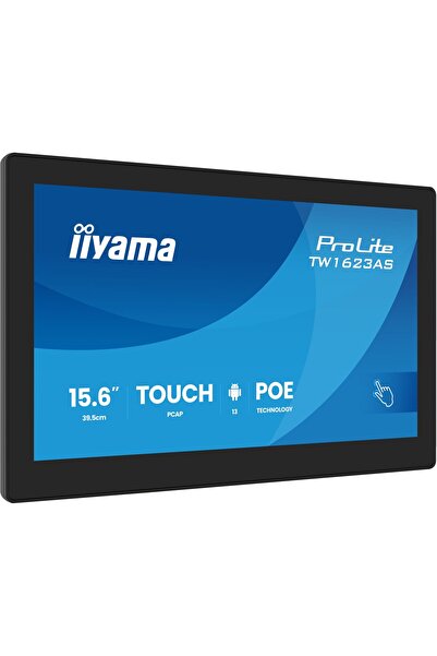 IIYAMA Monitor 16 inci TW1623AS-B3P, 10P.DOT.IPS, ANDROID13, WIFI, 24/7, RJ45...