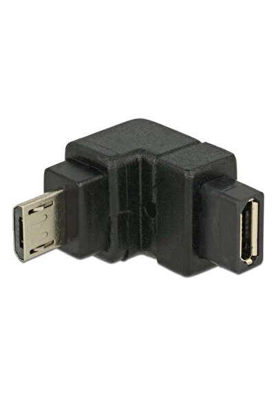 DELOCK Adaptor USB micro B -> micro B St/Bu 90° în jos