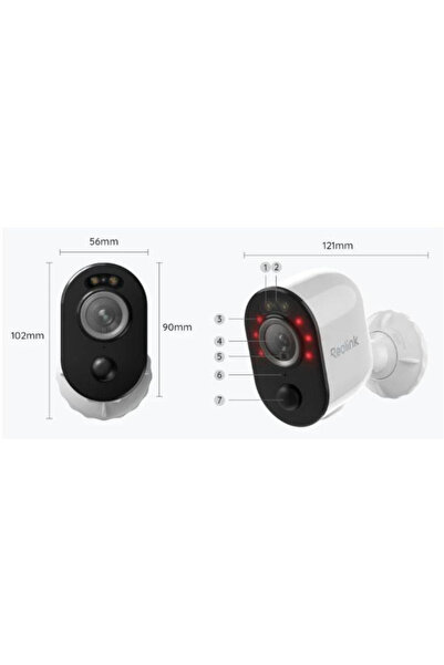 ReoLink Cameră IP Argus Seria B310 3MP Wi-Fi cu baterie