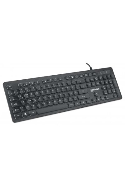 MANHATTAN Tastatură de gaming USB ultra-subțire cu LED-uri