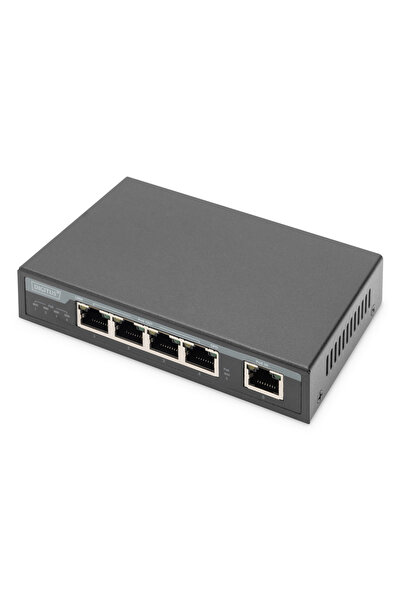 Digitus POE Extender 4PPoE 4-Port 85W 100m Verl√§ngerung schw