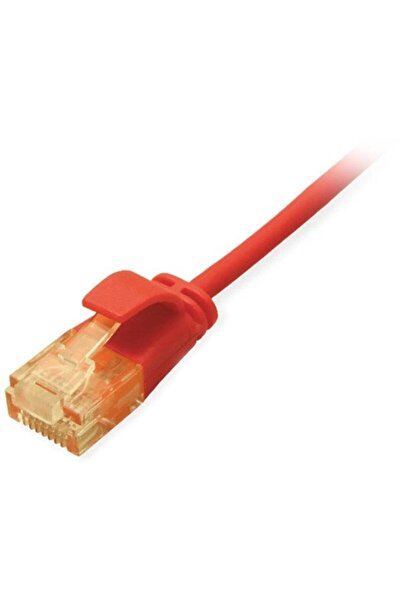 EQUIP Cablu Patch Cat6A SlimFlex U/UTP 5.00m roșu LSZH 2xRJ45 în pungă de pla...