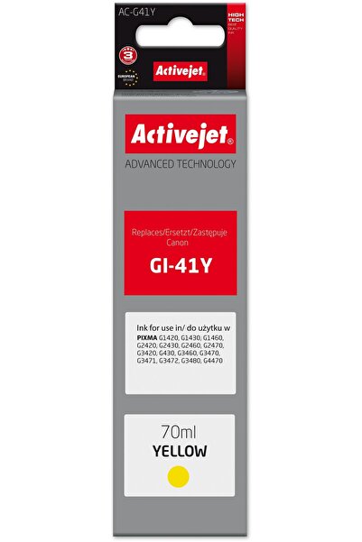 ActiveJet AC-G41Y Flacon cu cerneală (înlocuitor pentru Canon GI-41Y 4545C001...