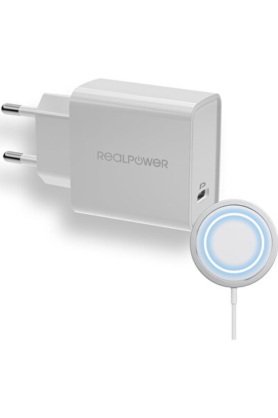 realpower Încărcător C-MagSet 20W cu suport de încărcare
