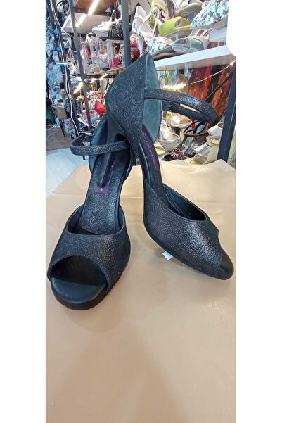 Lo Mejor Shoes حذاء بلاك سوان بطول كعب 9.5 سم، مناسب للرقص والتانجو وفساتين ا...