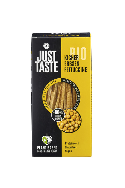 Just Taste Organic Protein Fettuccine Pasta from Soy and Chickpeas 250 g