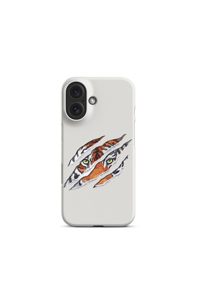 KaffCase غطاء هاتف بتصميم عين النمر متوافق مع آيفون 16