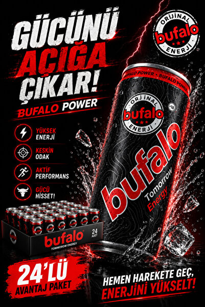 bufalo Özel Energy Likit 24’lü +18 Enerji İçeceği Paketi