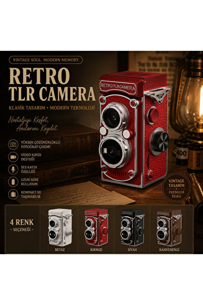 idragon LK019 Retro Mini Kamera Dijital Fotoğraf ve Video Kamerası Taşınabili...