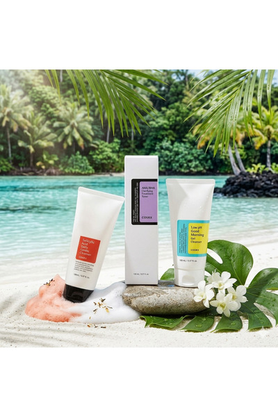 cosrx snail Complete Cleansing Set - Low pH Gel + Salicylic Gel + AHA/BHA Toner