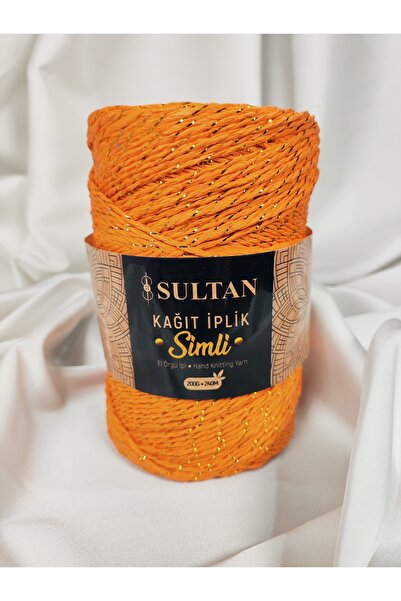 Sultan Srebrna papirna pređa za ručno pletenje 200gr.-240mt. (1 komad) - Boja...