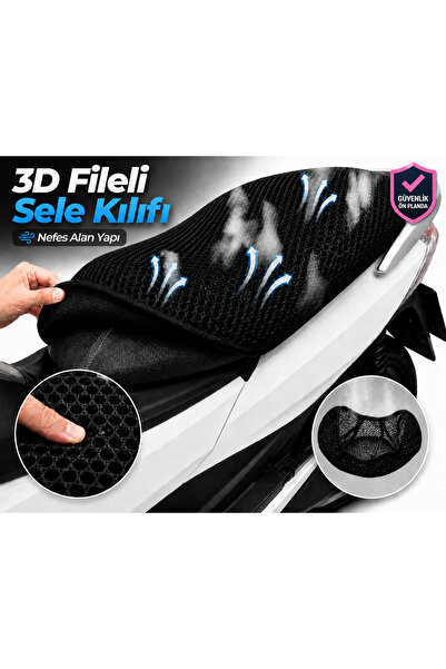 Vi Caro Husa scaun motocicletei Motoran MT 150 Husa scaun din plasa 3D Protec...