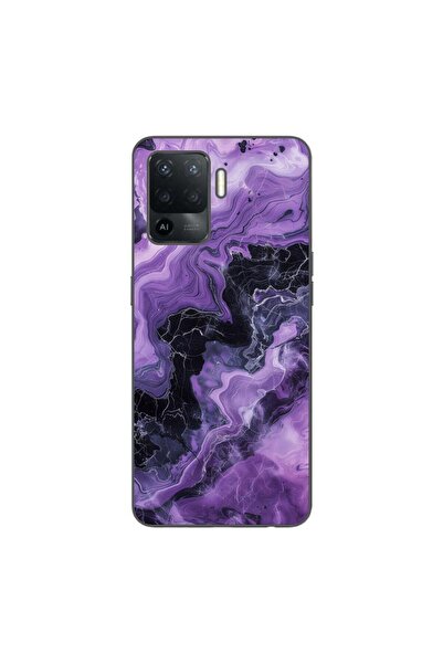 OEM Husa compatibila cu Oppo Reno5 Lite Silicon Gel Tpu Model Abstract Purple...