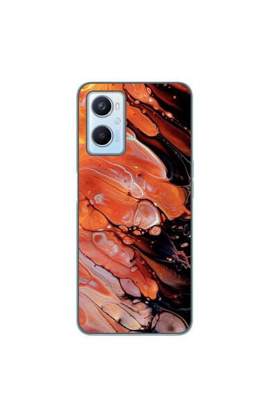 OEM Husa compatibila cu Oppo A96 4G Silicon Gel Tpu Model Abstract Lava Flow