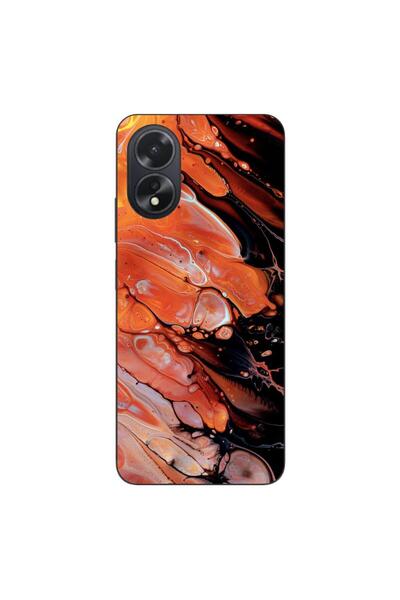OEM Husa compatibila cu Oppo A38 4G Silicon Gel Tpu Model Abstract Lava Flow