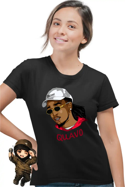 OEM Γυναικείο T-shirt Quavo Κουλτούρα Trap Ραπ Μουσική