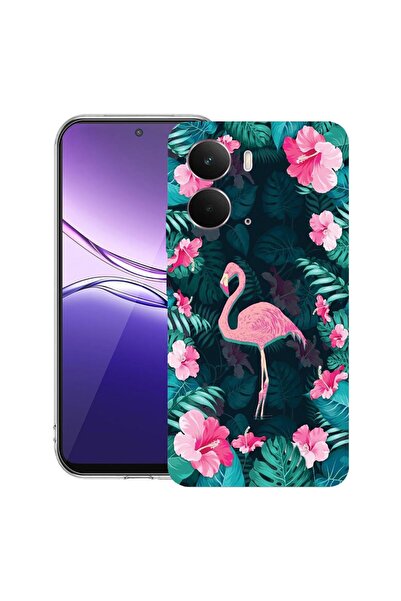 bestcase ¬Æ Husa pentru Realme P3 cu Design Flamingo, Clear Slim Silicon, Ant...