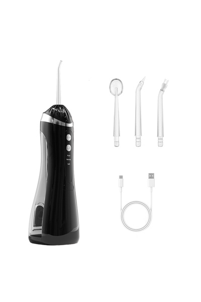 Choice1 Black Oral Irrigator Dental Water Flosser for Teeth Portable Dental W...