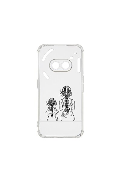 bestcase Противоударен калъф 1.5ММ, съвместим с Nothing Phone 2a, Майка и дъщ...