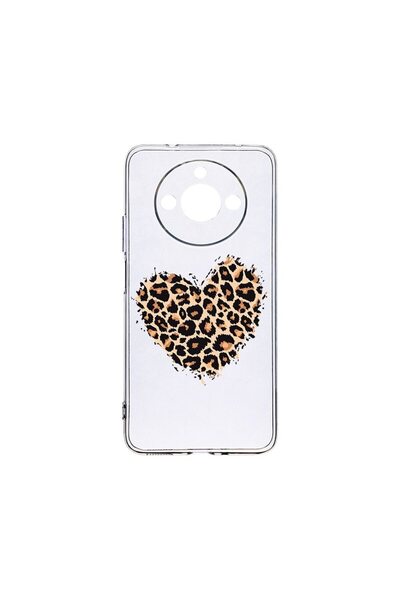 bestcase Διαφανής Θήκη Σιλικόνης 2MM, Συμβατή με Realme 11, Σχέδιο Καρδιά Λεο...