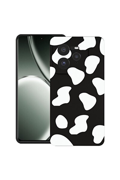 bestcase Θήκη για Realme GT 7 Pro με σχέδιο Μαύρης Αγελάδας, TPU Ματ Εξαιρετι...