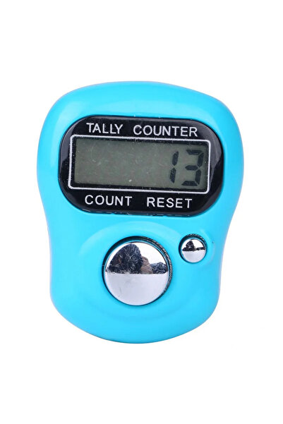 Choice9 SKY BLUE Mini Finger Counter Islamic Bead 5 Digital LED Electronic Ha...