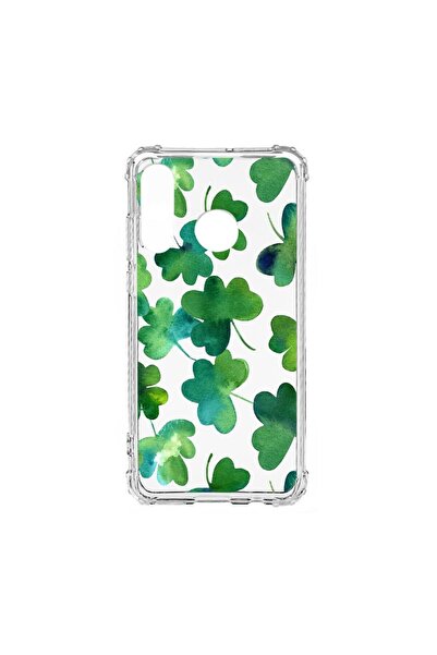 bestcase Husa Anti Shock Silicon Compatibila Cu Huawei P30 Lite, Green leaf, ...
