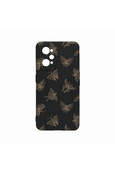 bestcase Θήκη Σιλικόνης, Συμβατή με Realme GT Neo 3T, Χρυσή Πεταλούδα, Ανθεκτ...