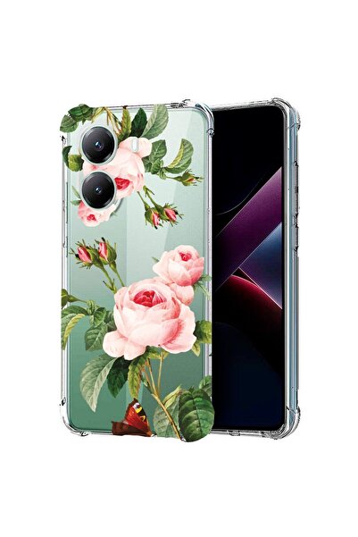 bestcase ¬Æ Husa compatibila Poco X7 Pro 5G, Anti Shock 1.5MM, Rose, Protecti...
