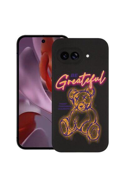 bestcase Калъф за Google Pixel 9a, Мече - Бъди благодарен, Тънък силиконов 0....