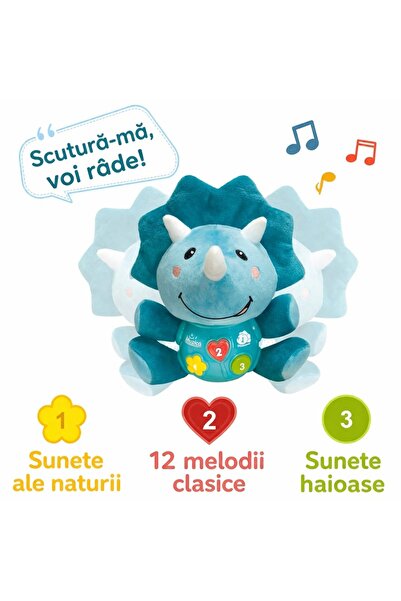 Salamandra Kids Интерактивна, музикална сензорна играчка динозавър с плюшени ...