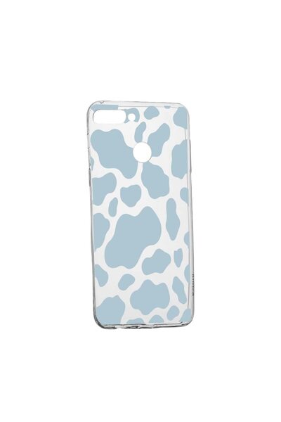 bestcase Husa Silicon Compatibila Cu Huawei Y6 Prime 2018, Blue Cow, rezisten...