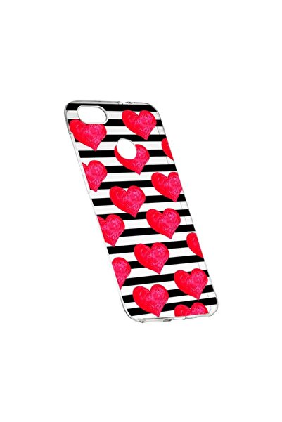 bestcase Husa Silicon, Transparent, Slim, Red Heart, 102, Huawei Y6 Prime 2018