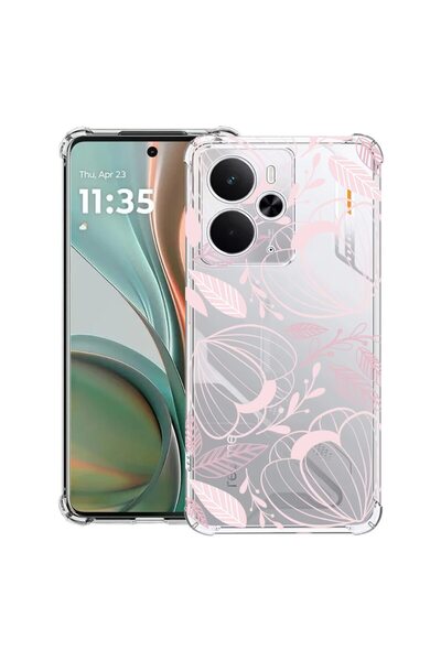 bestcase Θήκη Αντικραδασμική Συμβατή με Poco M7 Pro 5G, με Σχέδιο Τροπικά Ροζ...