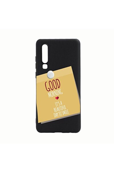 bestcase Husa Huawei P30, Sticker Good Morning, rezistenta la uzura, anti-alu...