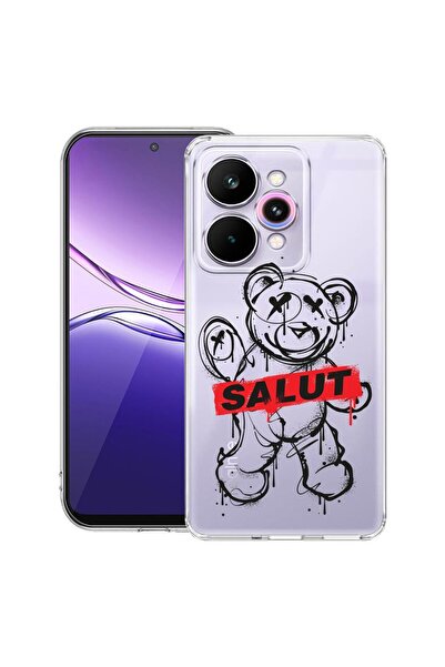 bestcase Διαφανής Λεπτή Θήκη Σιλικόνης Συμβατή με Realme 15 / 15 Pro, Teddy B...