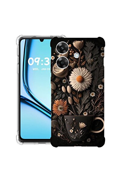 bestcase Husă Antișoc pentru Realme Note 60 / Note 60X cu Design Happy Flower...