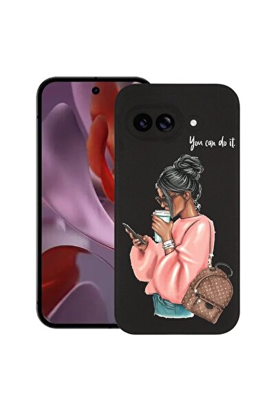 bestcase Калъф за Google Pixel 9a, Shopping Girl, Тънък силиконов 0.8ММ, Прот...