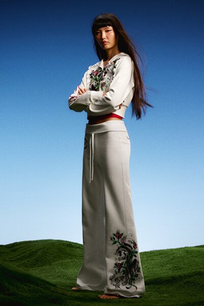 Bershka ED HARDY X flare fit pantolon