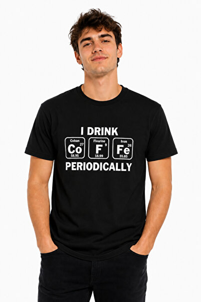TripleT clothing Tricou bumbac pentru barbati i DRINK CoFFe