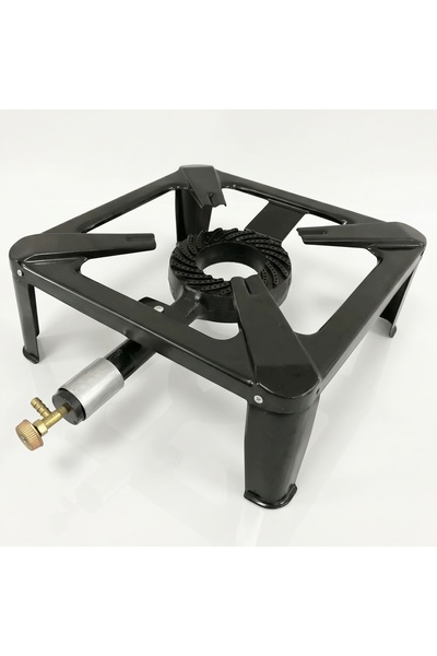Bervas Arzator Gaz Pirostrie Patrat 40x40cm, Metal Rezistent, Reglaj Flacara,...